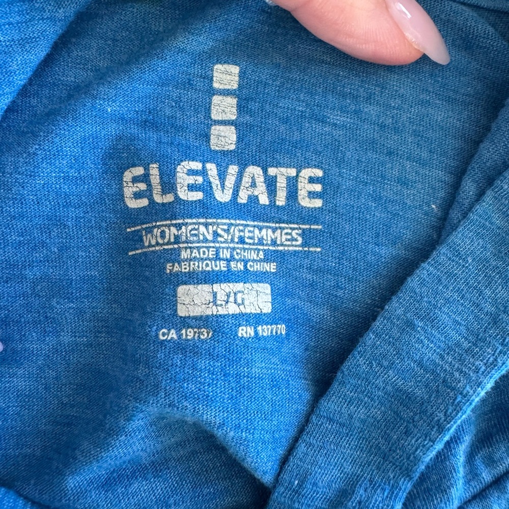 Women’s Large Blue Zip Up Lightweight Ragnar Race Hoodie - Picture 5 of 5